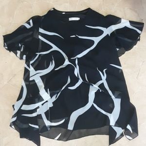 Black & White Blouse